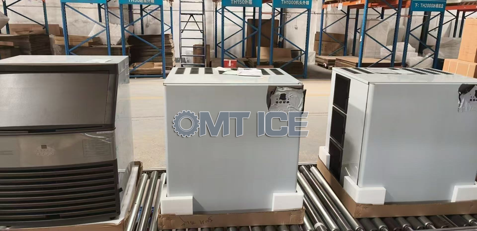 OMT 4sets Commercial Cube Ice Machine to Philippines (3)